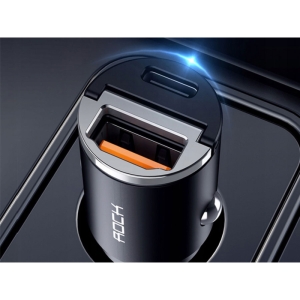  شارژر فندکی فست شارژ ماشین تایپ سی 30 وات راک مدل h15 