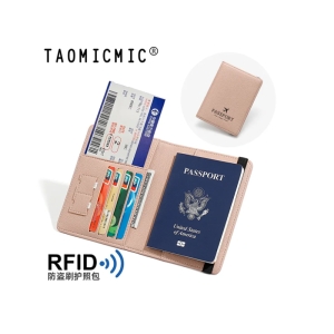  کیف پاسپورت و مدارک کش دار TAOMICMIC Y8643 pu leather purse passport holder wallet 