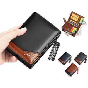 کیف پول و جاکارتی مردانه کوچک زیپ دار سانی ستی مدل S3004 