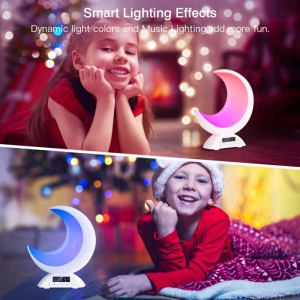 چراغ خواب رومیزی و اسپیکر بلوتوثی رومیزی طرح ماه Moon