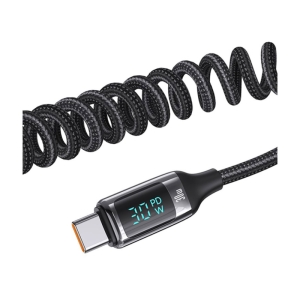  شارژر فندکی فست شارژ ماشین تایپ سی 60 وات دارای کابل تایپ سی 30 وات یوسامز مدل US-CC192 C37 