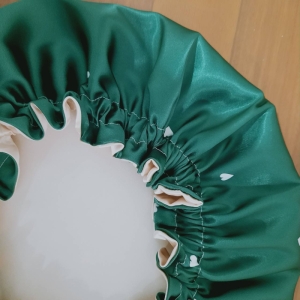 کلاه خواب ساتن ابریشم طرح قلب
