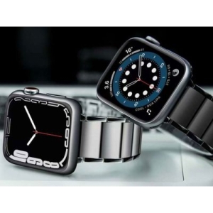  بند اپل واچ استیل 42/44/45 میلی‌متری کوتتسی Cottetci W87 strong magnetic stainless steel watch band 22018-BK 