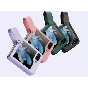  قاب سامسونگ زد فیلیپ 5 نیلکین Nillkin Flex Flip Finger Strap liquid silicone phone case Samsung Galaxy Z Flip 5 