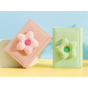  کیف پول فانتزی تاشو زنانه طرح گل تائومیک میک TAOMICMIC Y8074 Flower Cute Folding Wallet Tri-fold 