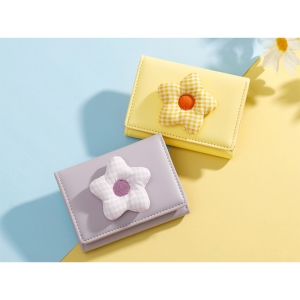  کیف پول فانتزی تاشو زنانه طرح گل تائومیک میک TAOMICMIC Y8074 Flower Cute Folding Wallet Tri-fold 