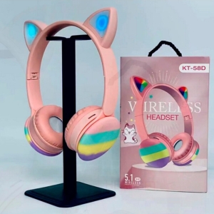 هدفون بلوتوثی گربه ای مدل KT-58D