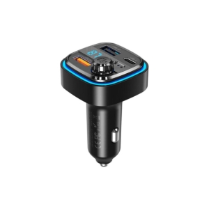  شارژر فندکی و گیرنده بلوتوث خودرو یو اس بی و تایپ سی ایکس او مدل FM BCC08  