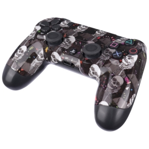 دسته بازی بی سیم سونی Dualshock 4 High Copy درجه یک طرح Skeleton مناسب برای PS4