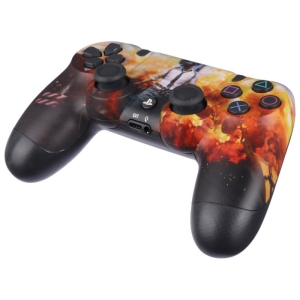 دسته بازی بی سیم سونی Dualshock 4 High Copy درجه یک طرح PUBG مناسب برای PS4
