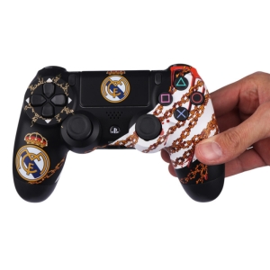 دسته بازی بی سیم سونی Dualshock 4 High Copy درجه یک طرح Real Madrid مناسب برای PS4