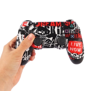 دسته بازی بی سیم سونی Dualshock 4 High Copy درجه یک طرح Live Now مناسب برای PS4