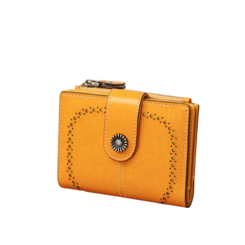  کیف پول زنانه چرمی تاشو IOS/Aiguoshi Cowhide women&#39;s folding wallet 2045 