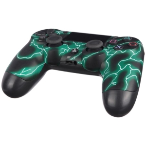 دسته بازی بی سیم سونی Dualshock 4 High Copy درجه یک طرح Green thunder مناسب برای PS4