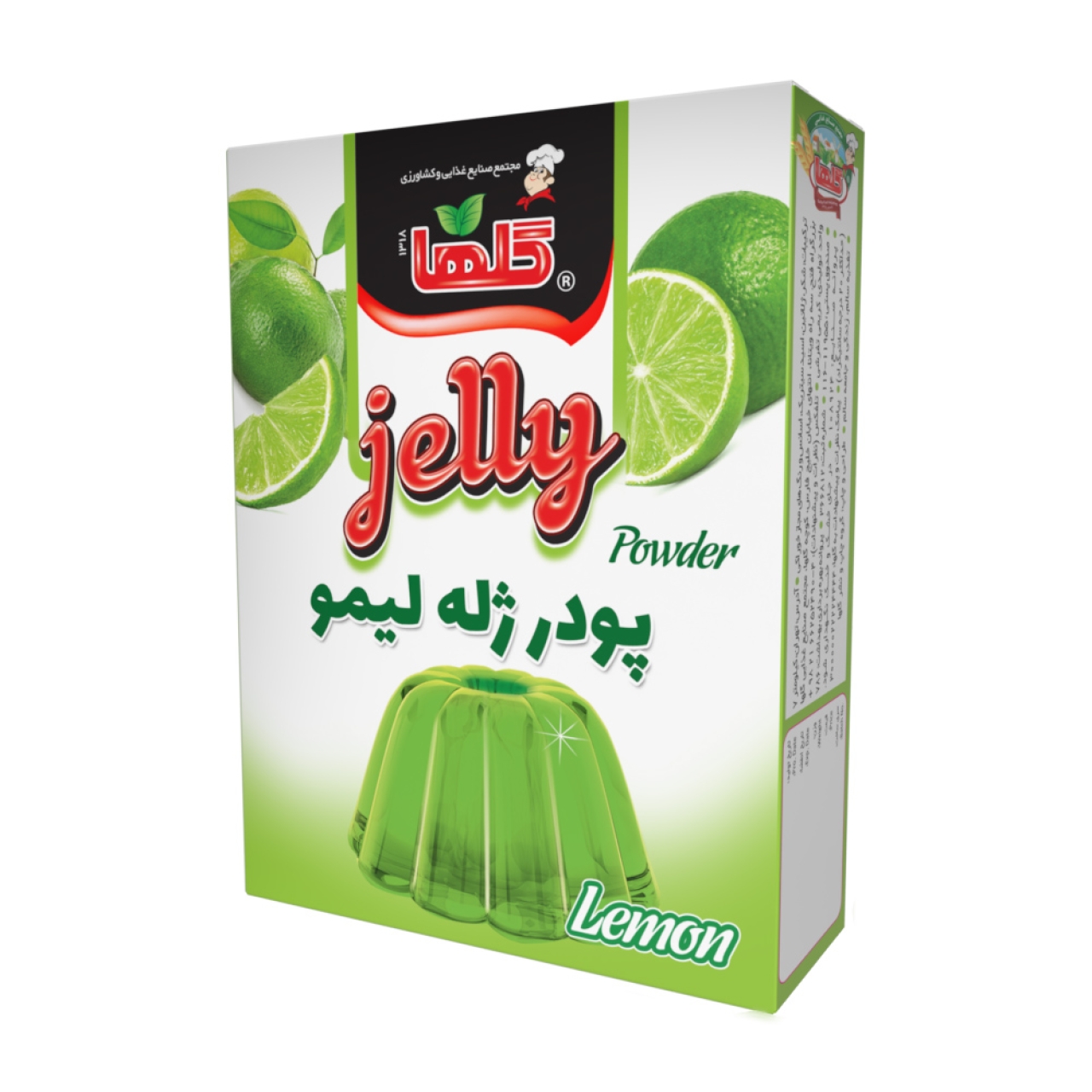 پودر ژله لیمو گلها حجم100 گرم -جعبه