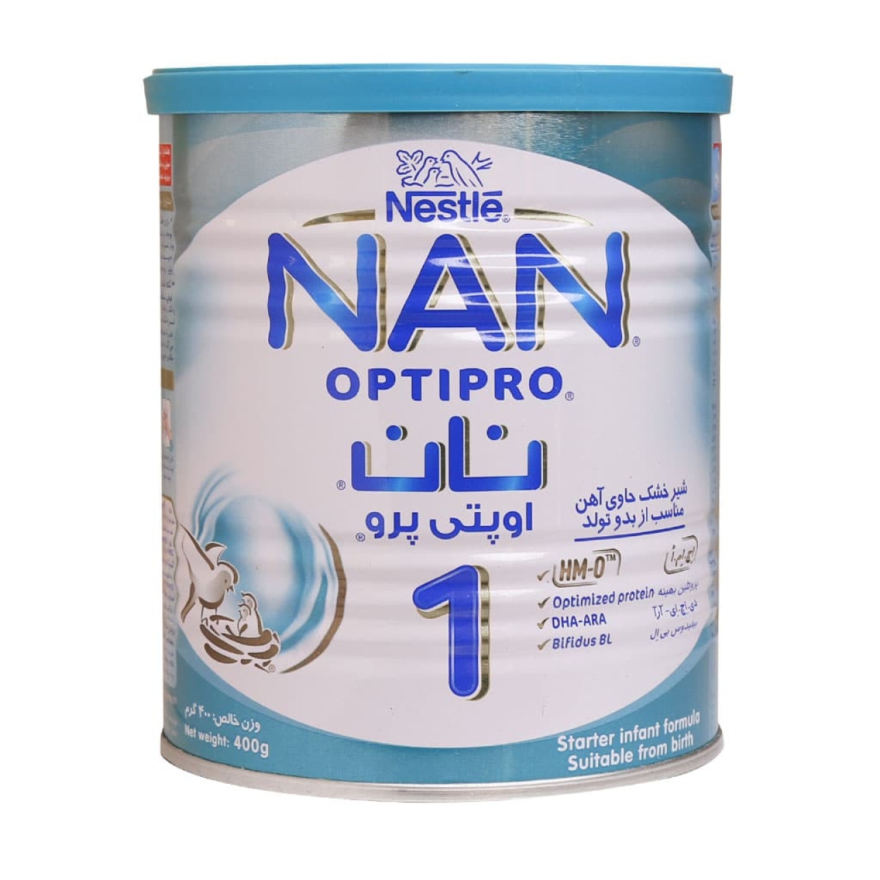شیر خشک نان ۱ اوپتی پرو مناسب نوزادان ۰ تا ۶ ماه حجم ۴۰۰ گرم