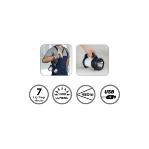 چراغ قوه دستی قابل شارژ وستینگهاوس مدل WF225