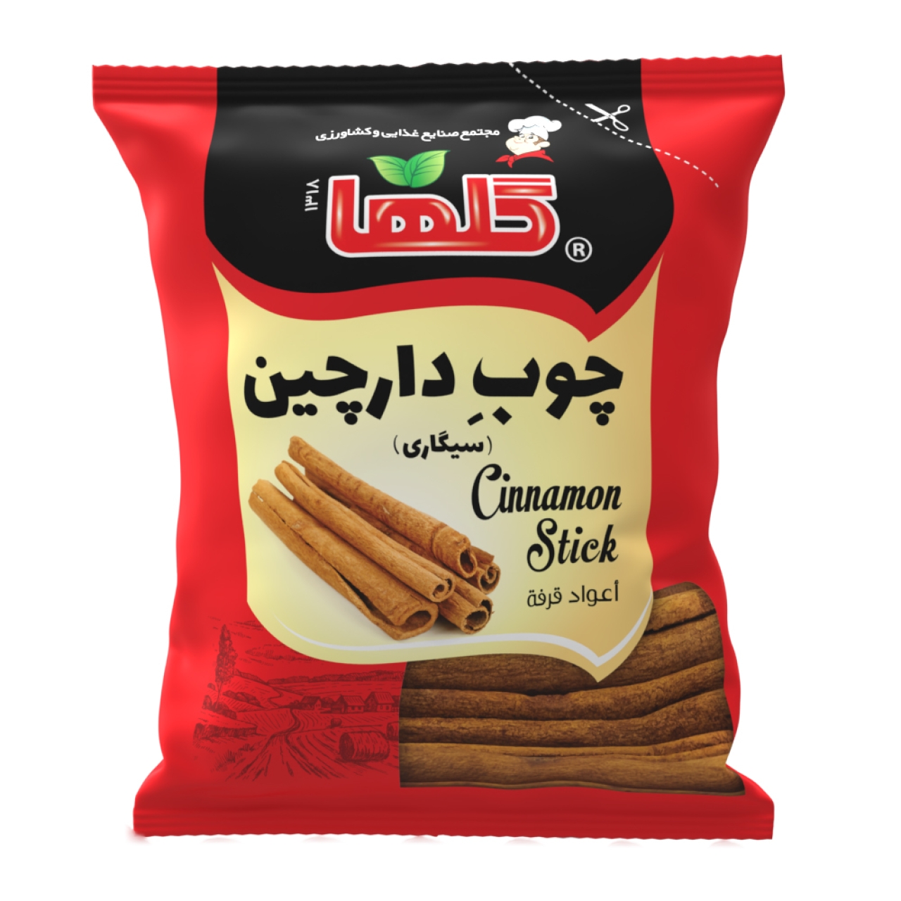 چوب دارچین سیگاری گلها حجم40 گرم – سلفون