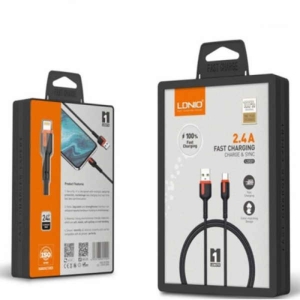 کابل تبدیل USB به لایتنینگ الدینیو مدل LS531 طول 1 متر