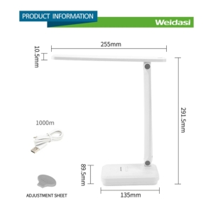 چراغ مطالعه ویداسی مدل شارژی WD_6082Q