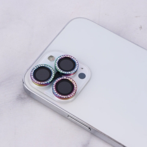 محافظ لنز دوربین مدل رینگی نگین دار مناسب برای گوشی موبایل اپل iPhone 12 Pro Max