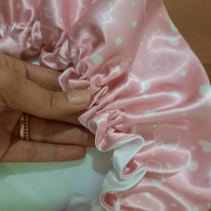 کلاه خواب ساتن ابریشم طرح شاپرک