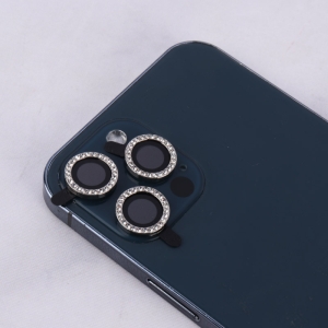 محافظ لنز دوربین مدل رینگی نگین دار مناسب برای گوشی موبایل اپل iPhone 12 Pro Max