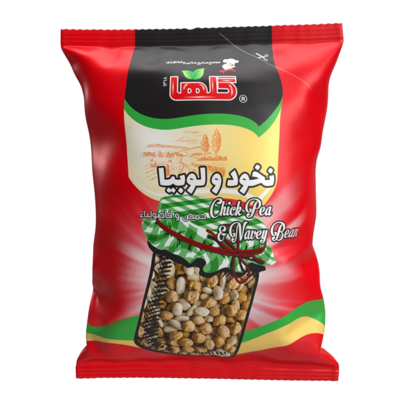 نخود و لوبیا گلها حجم 700 گرم – سلفون