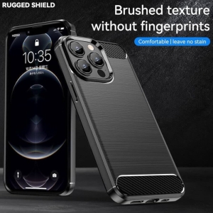 کاور مدل فایبر کربن ژله ای مناسب برای گوشی موبایل آیفون iPhone 13 Pro