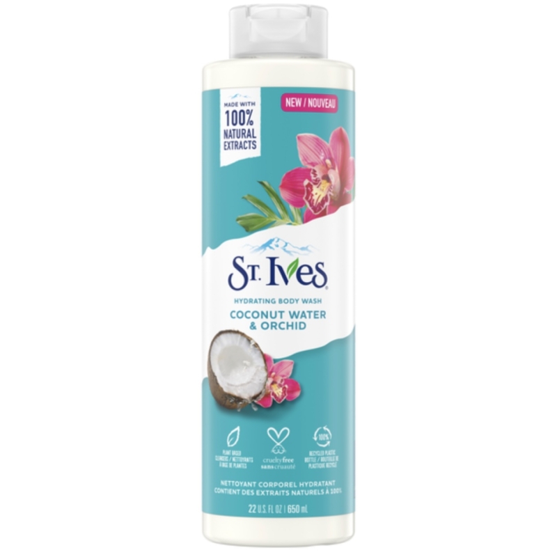 شامپو بدن سینت ایوز St Ives مدل COCONUT WATER & ORCHID حجم 650 میلی لیتر