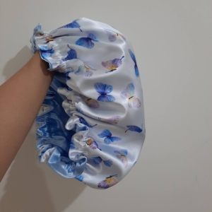ساتن ابریشم طرح پروانه چند رنگ