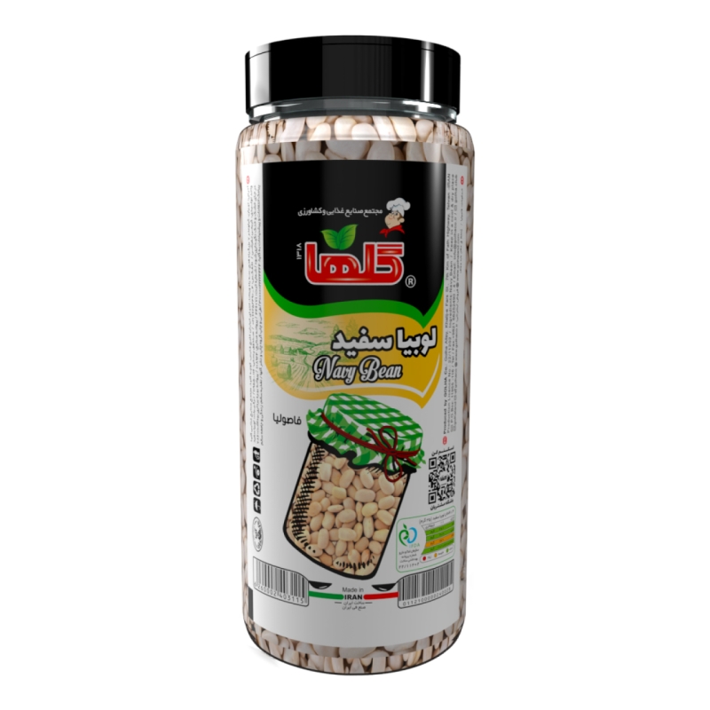 لوبیا سفید گلها حجم 500 گرم – P.E.T
