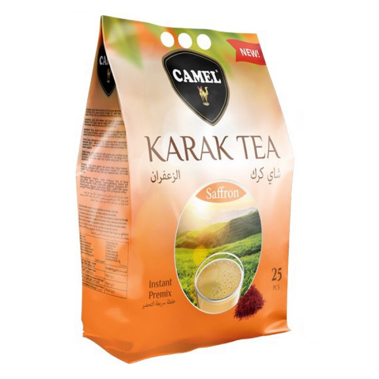 چای کرک کمل با طعم زعفران حجم 500 گرم