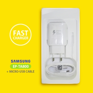 شارژر دیواری سامسونگ مدل EP-TA800 به همراه کابل تبدیل microUSB