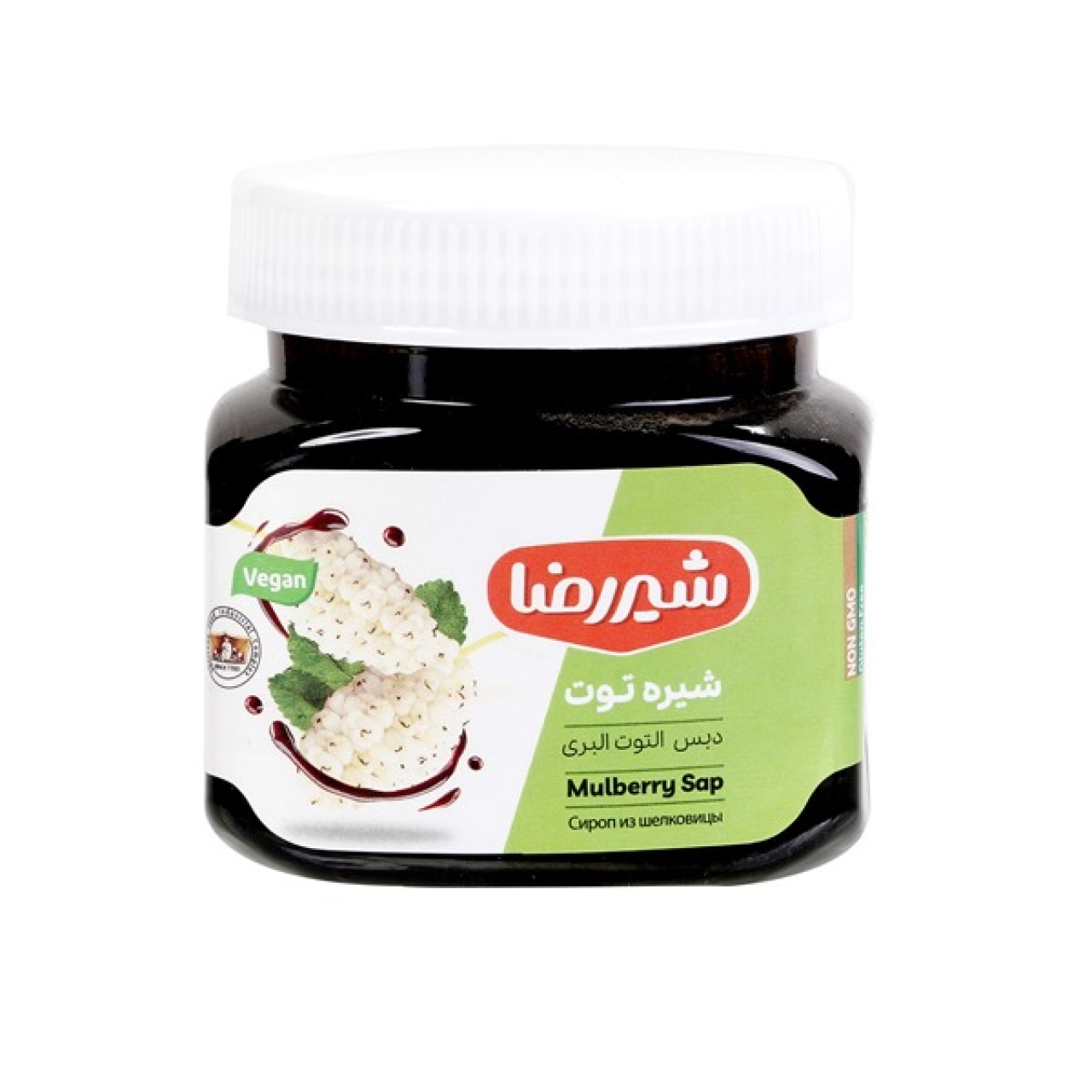 شیره توت شیررضا حجم 450 گرمی
