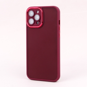 کاور مدل آیرون متال مات محافظ لنزدار مناسب برای گوشی موبایل آیفون  iPhone 12 Pro Max