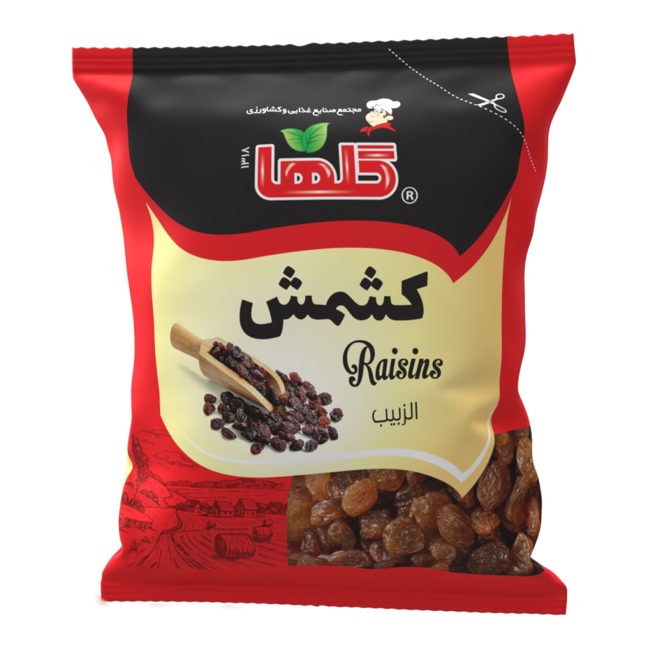 کشمش پلویی گلها حجم450 گرم – سلفون