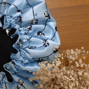 ساتن ابریشم طرح پاندای بازیگوش