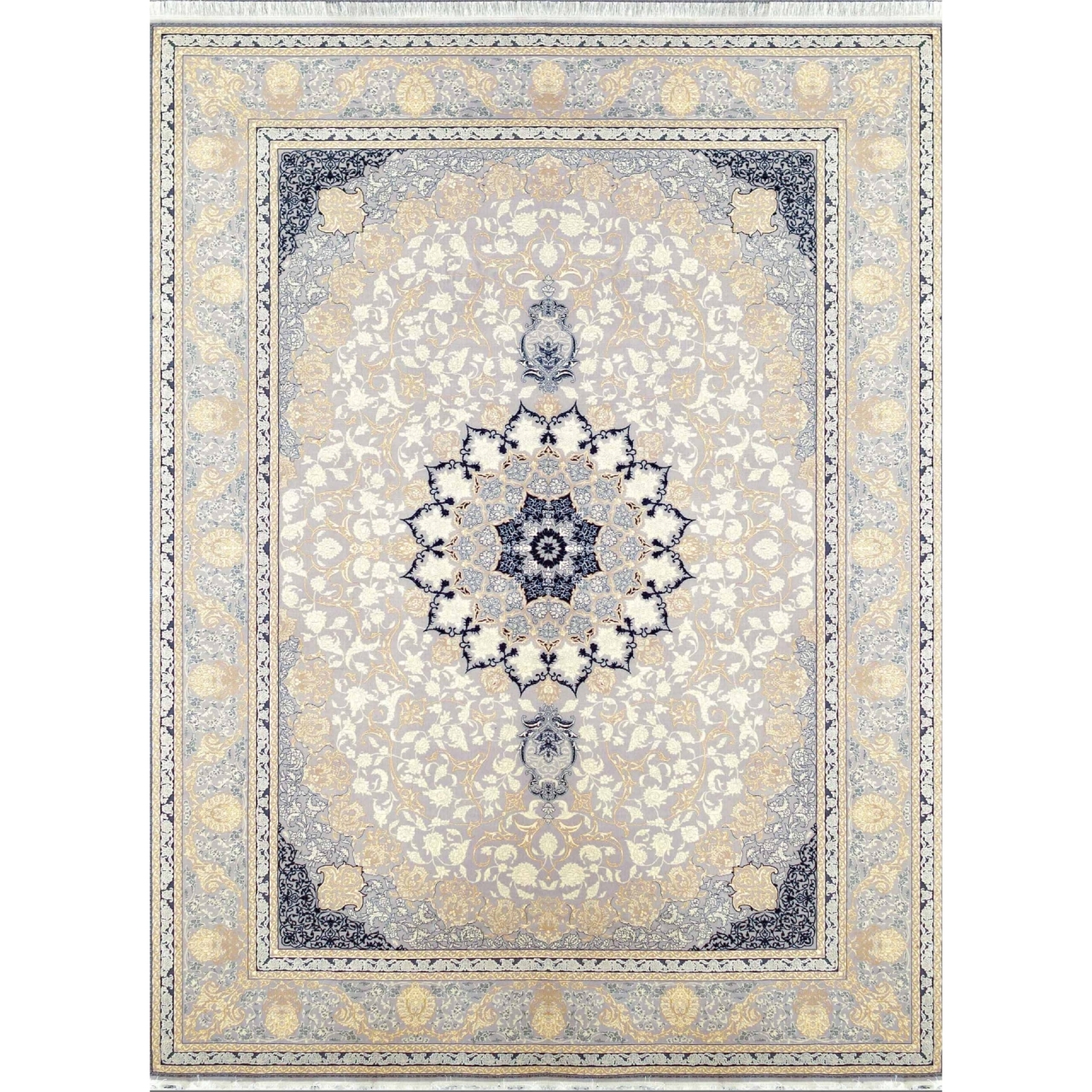 فرش ماشینی نایین سیلور آراکو