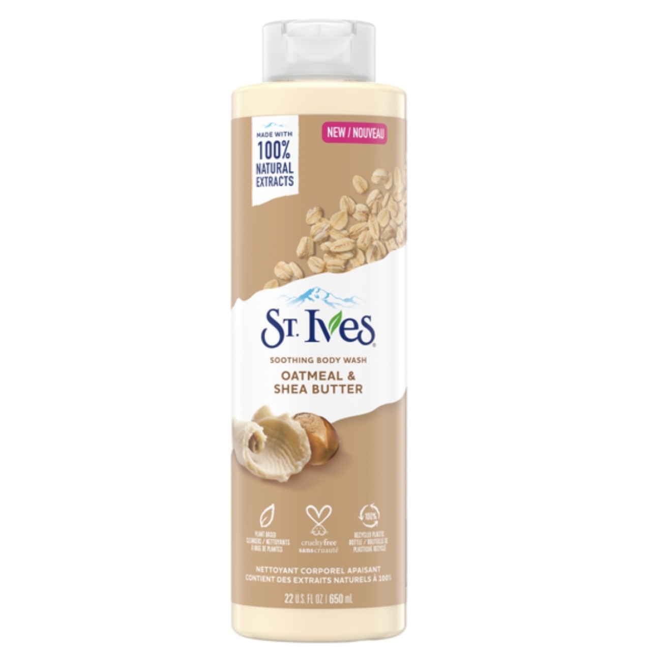 شامپو بدن سینت ایوز  مدل Oatmeal & Shea Butter حجم 650 میلی لیتر