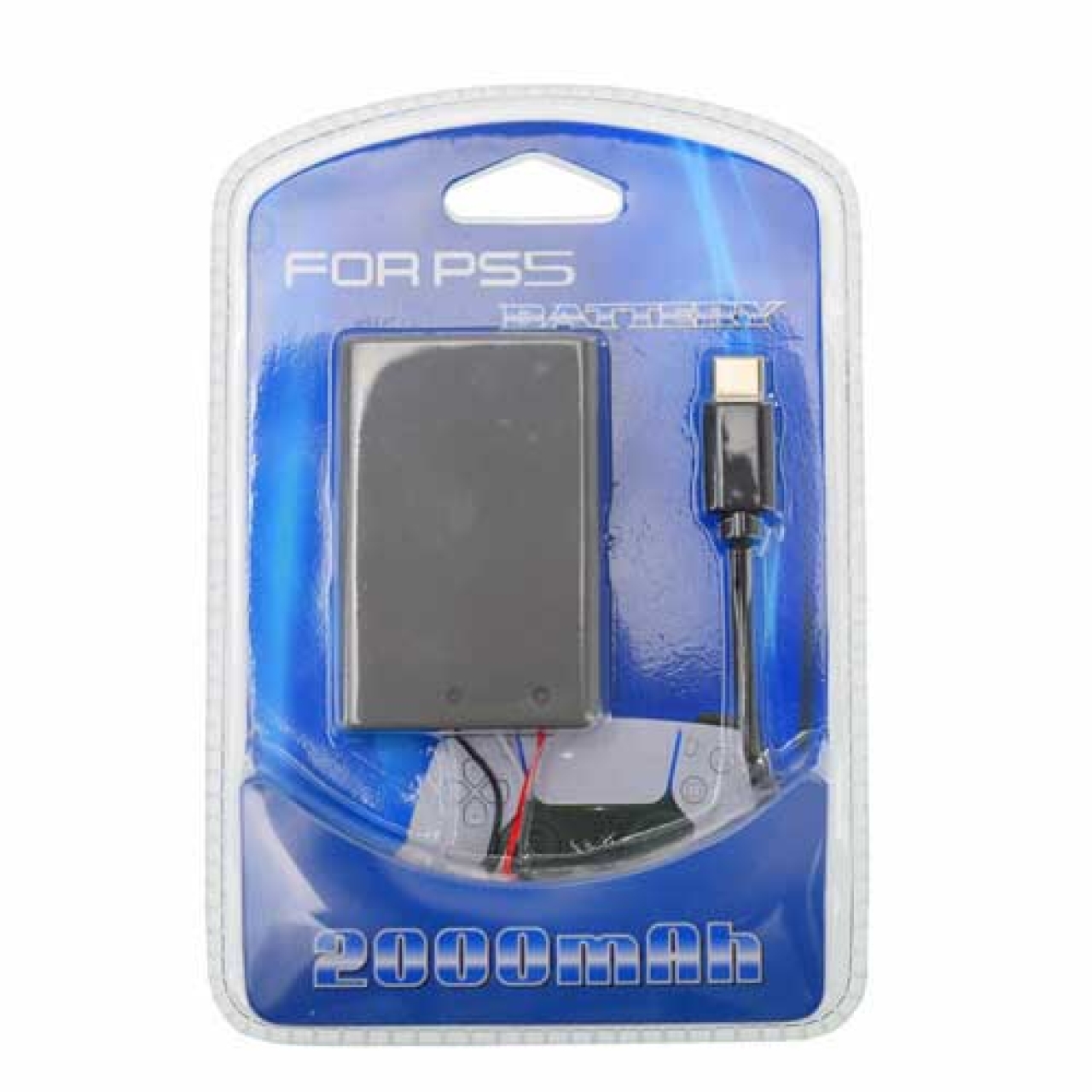باتری و کابل شارژ دسته PS5 ظرفیت 2000 میلی آمپر