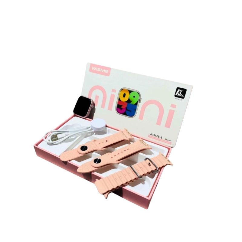 ساعت هوشمند ویسمی wisme مدل WISME 5 mini با 3 بند سیلیکونی
