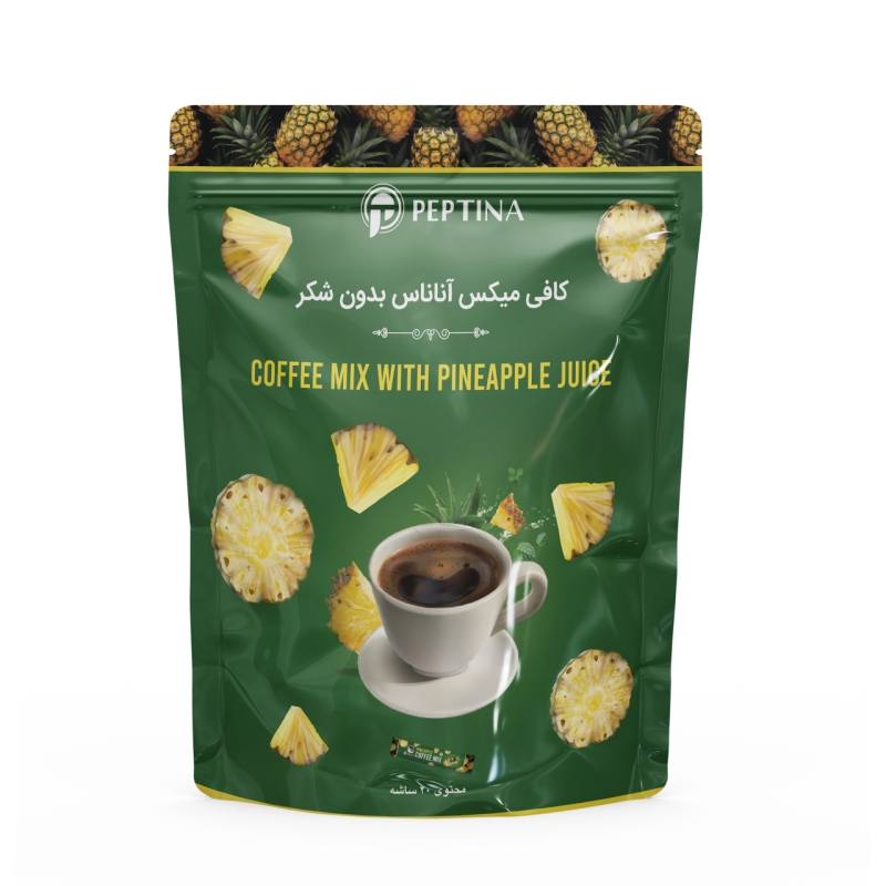 کافی میکس آناناس بدون شکر پپتینا بسته 20 عددی