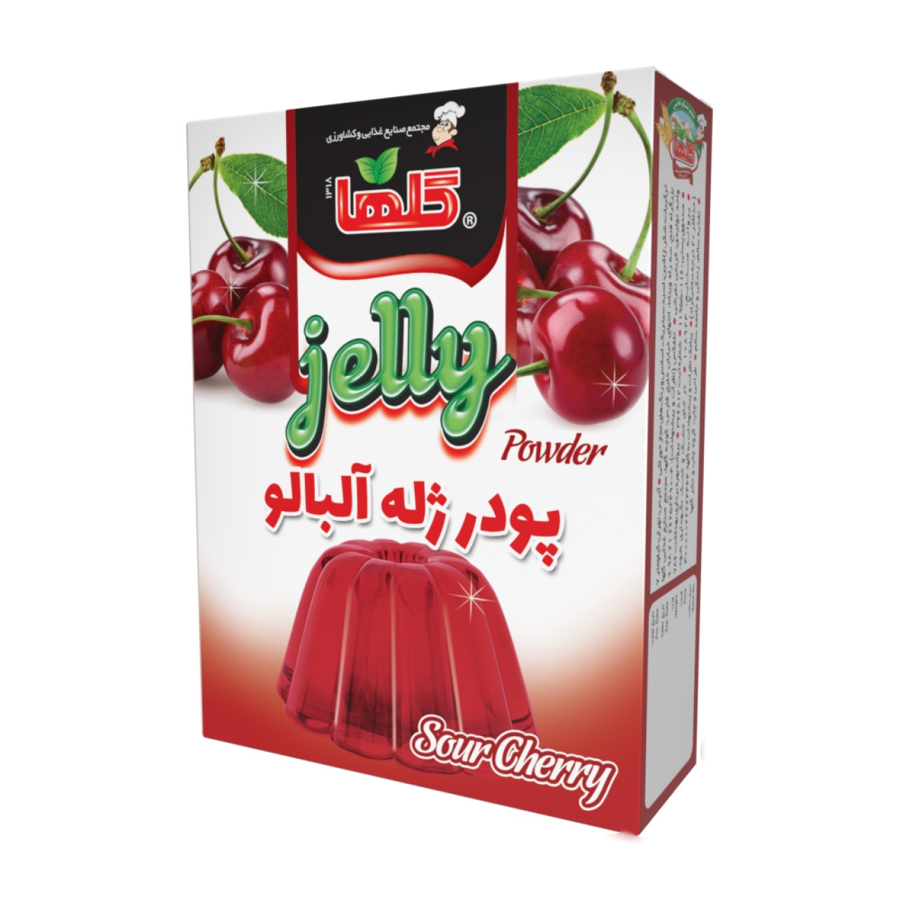 پودر ژله آلبالو گلها حجم100 گرم – جعبه ای