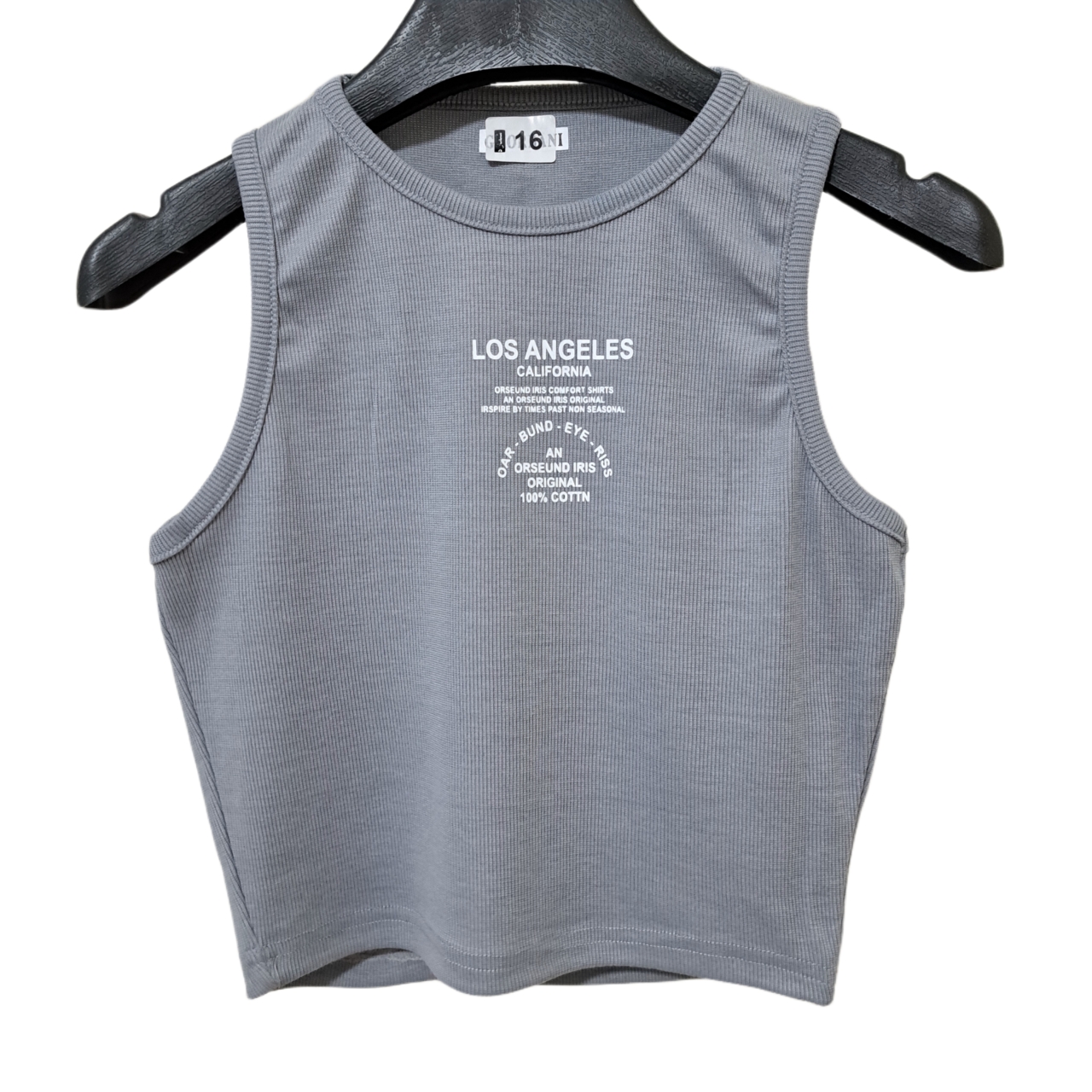 کراپ تاپ دخترانه رنگ طوسی کد ۶۳