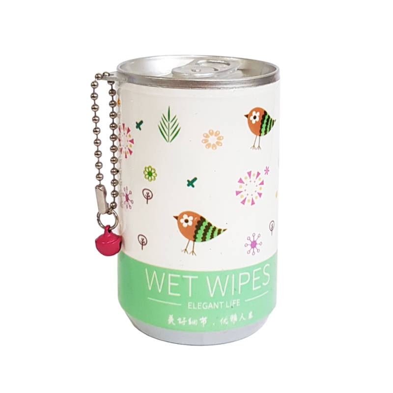 دستمال مرطوب طرح قوطی نوشابه سبز