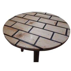 میز عسلی چوبی طرح آجری کد 51