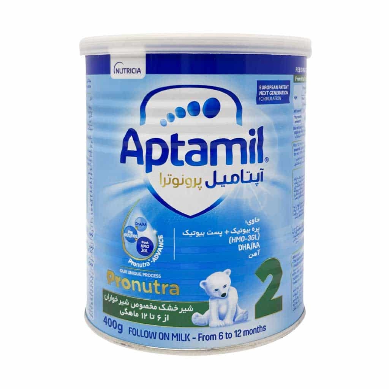 شیر خشک آپتامیل پرونوترا 2 نوتریشیا مناسب کودکان ۶ تا ۱۲ ماهه