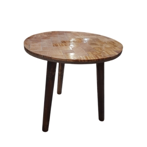 میز عسلی تکه های چوب کاج کد 55