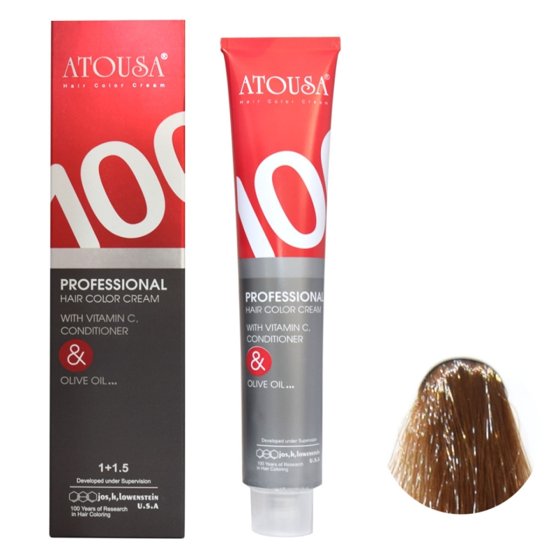 رنگ مو آتوسا شماره 7.32 حجم 100 میلی لیتر رنگ بلوند تنباکویی متوسط